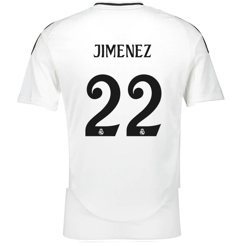 Heren David Jimenez #22 Wit Thuisshirt Thuistenue 2024/25 T-Shirt België