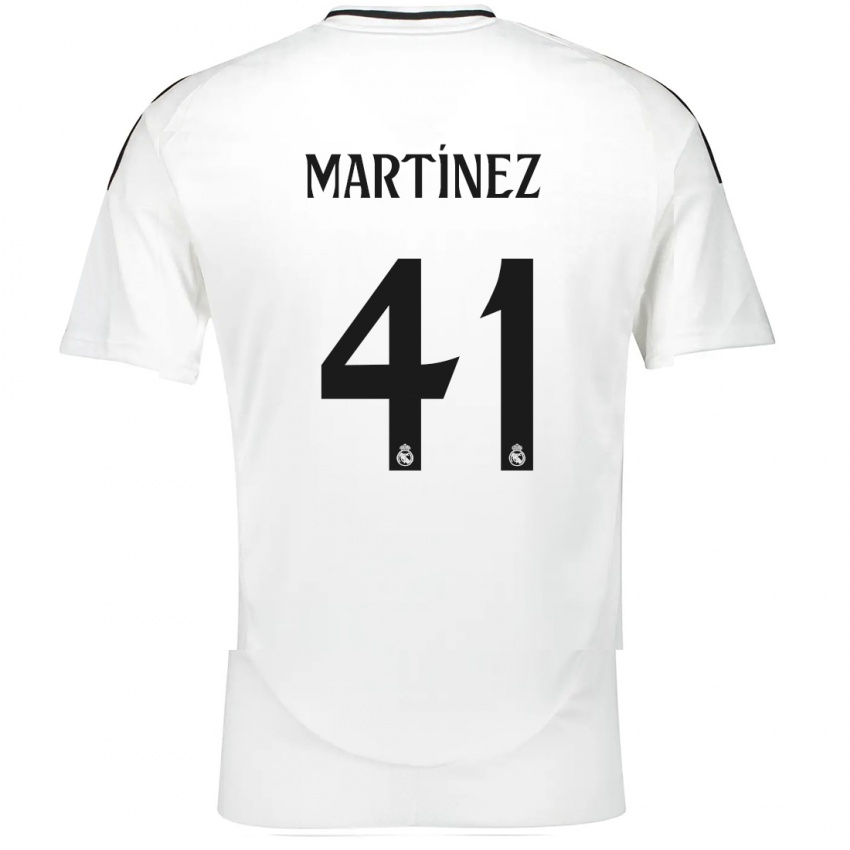 Herren Joan Martínez #41 Weiß Heimtrikot Trikot 2024/25 T-Shirt Belgien