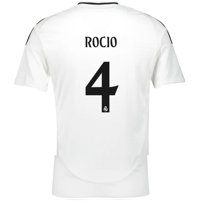 Herren Rocio Galvez #4 Weiß Heimtrikot Trikot 2024/25 T-Shirt Belgien