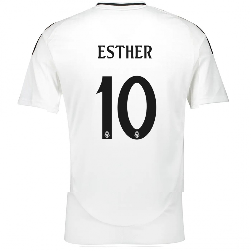 Heren Esther Gonzalez #10 Wit Thuisshirt Thuistenue 2024/25 T-Shirt België