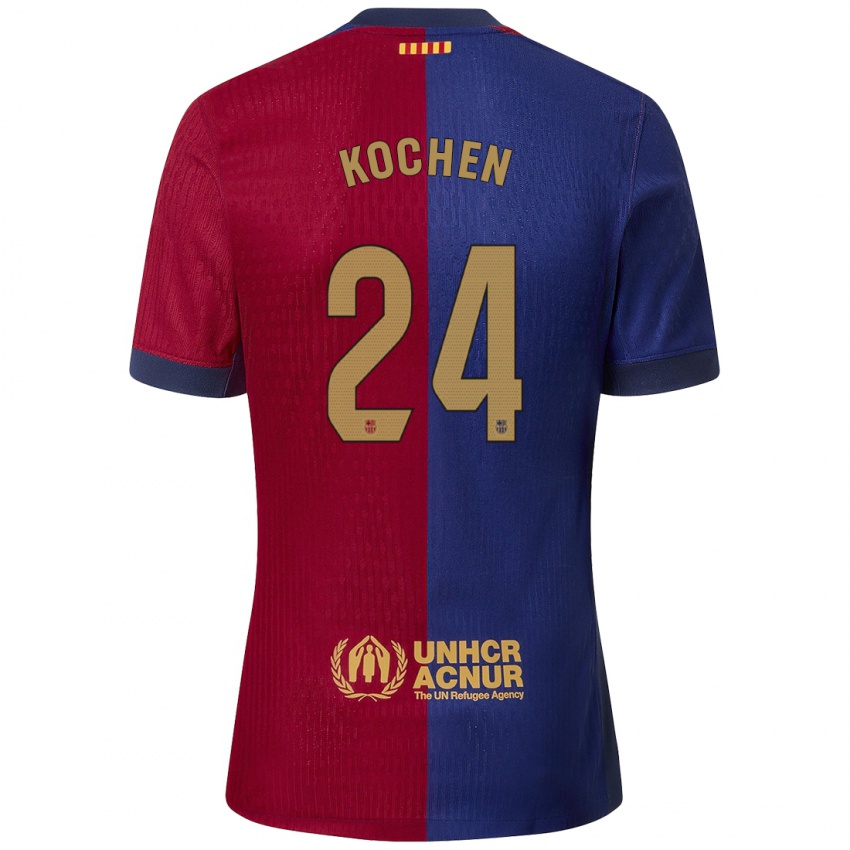 Herren Diego Kochen #24 Blau Rot Heimtrikot Trikot 2024/25 T-Shirt Belgien