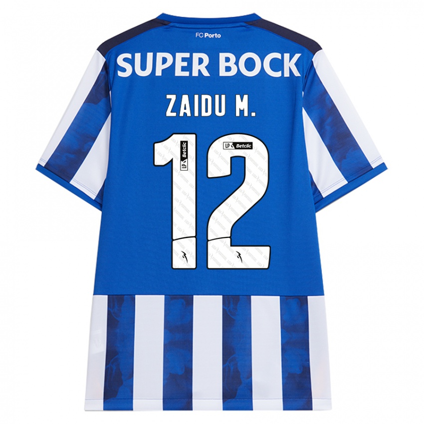 Heren Zaidu #12 Blauw Wit Thuisshirt Thuistenue 2024/25 T-Shirt België