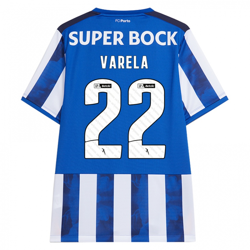 Heren Alan Varela #22 Blauw Wit Thuisshirt Thuistenue 2024/25 T-Shirt België