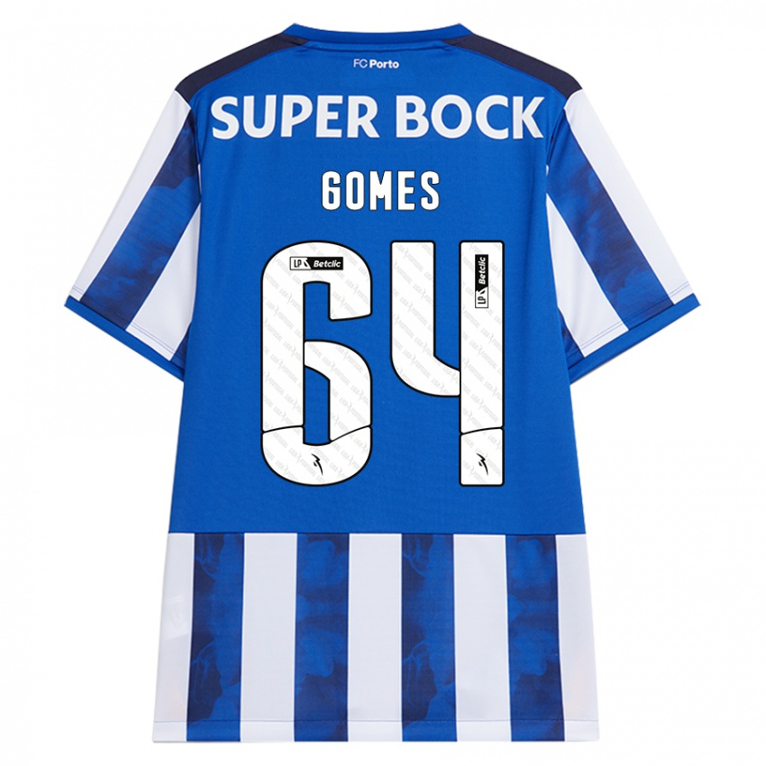 Heren Luís Gomes #64 Blauw Wit Thuisshirt Thuistenue 2024/25 T-Shirt België