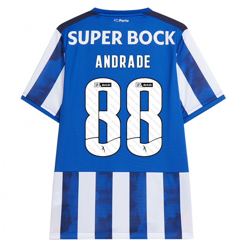 Heren Domingos Andrade #88 Blauw Wit Thuisshirt Thuistenue 2024/25 T-Shirt België