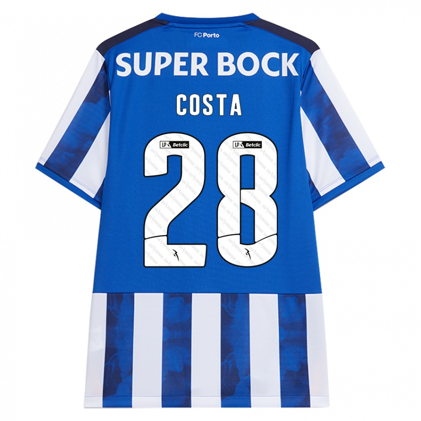 Heren Bruno Costa #28 Blauw Wit Thuisshirt Thuistenue 2024/25 T-Shirt België