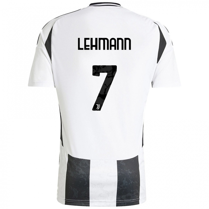 Herren Alisha Lehmann #7 Weiß Schwarz Heimtrikot Trikot 2024/25 T-Shirt Belgien