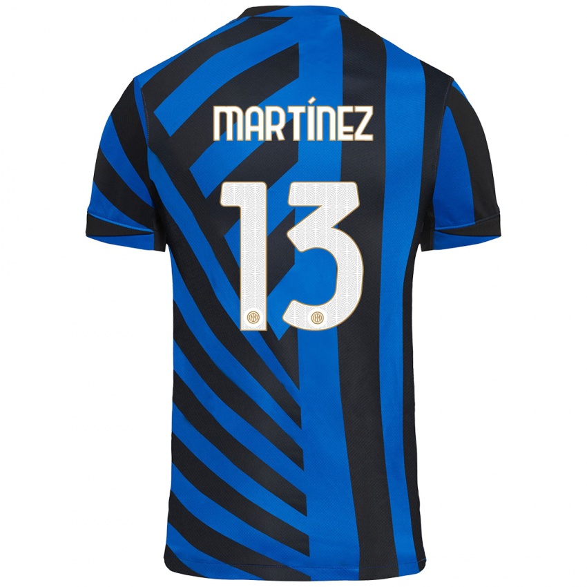 Heren Josep Martínez #13 Blauw Zwart Thuisshirt Thuistenue 2024/25 T-Shirt België