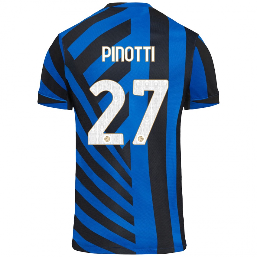 Heren Manuel Pinotti #27 Blauw Zwart Thuisshirt Thuistenue 2024/25 T-Shirt België