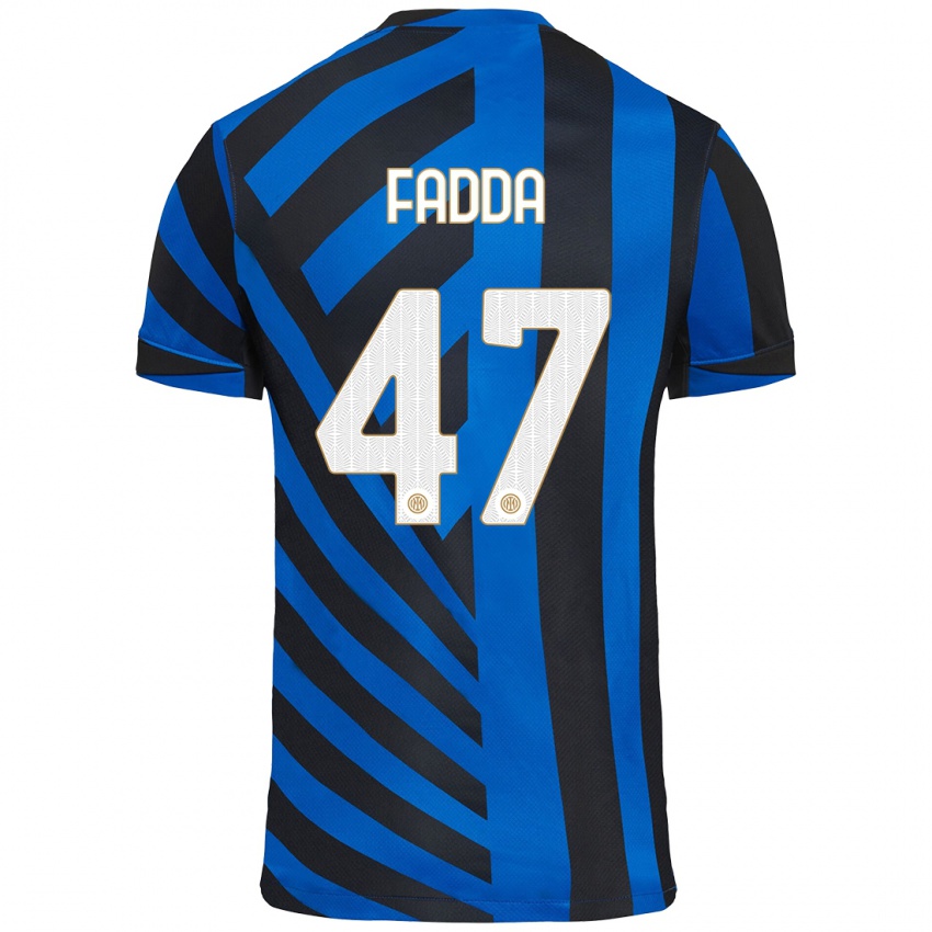 Heren Paola Fadda #47 Blauw Zwart Thuisshirt Thuistenue 2024/25 T-Shirt België