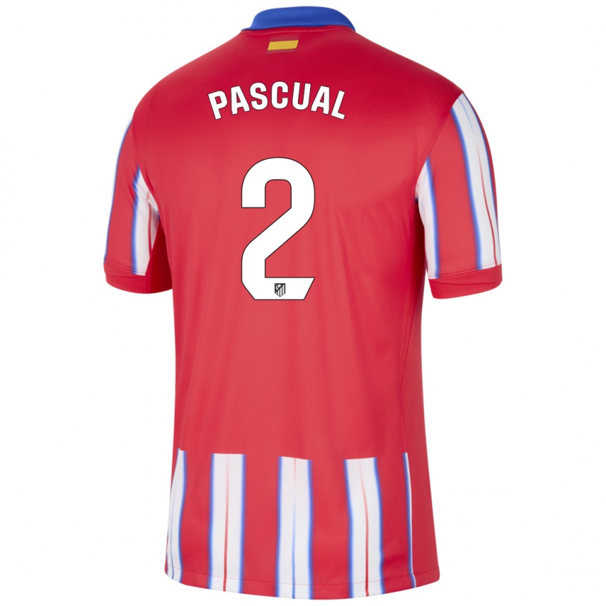 Heren Martin Pascual #2 Rood Wit Blauw Thuisshirt Thuistenue 2024/25 T-Shirt België