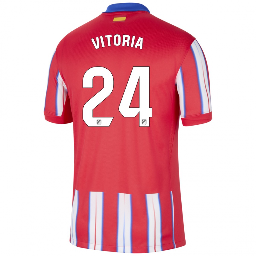 Heren Ana Vitória #24 Rood Wit Blauw Thuisshirt Thuistenue 2024/25 T-Shirt België