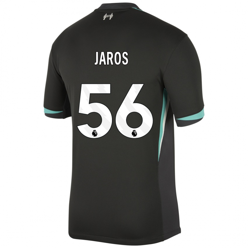 Homme Maillot Vitezslav Jaros #56 Noir Anthracite Blanc Tenues Extérieur 2024/25 T-Shirt Belgique