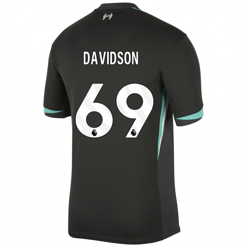 Homme Maillot Josh Davidson #69 Noir Anthracite Blanc Tenues Extérieur 2024/25 T-Shirt Belgique