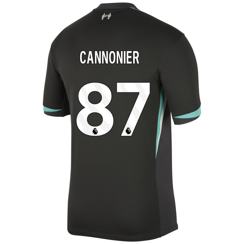 Homme Maillot Oakley Cannonier #87 Noir Anthracite Blanc Tenues Extérieur 2024/25 T-Shirt Belgique