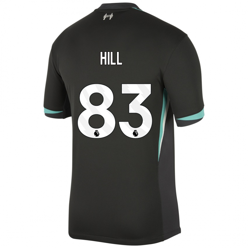 Homme Maillot Thomas Hill #83 Noir Anthracite Blanc Tenues Extérieur 2024/25 T-Shirt Belgique