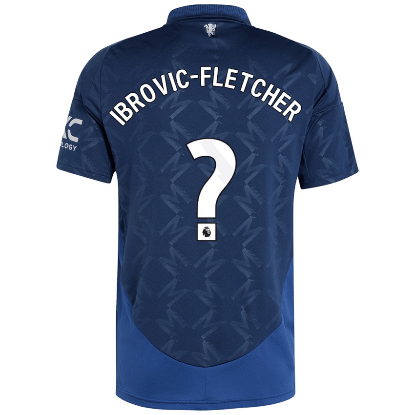 Homme Maillot Edward Ibrovic-Fletcher #0 Indigo Tenues Extérieur 2024/25 T-Shirt Belgique