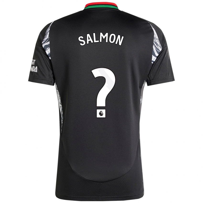 Herren Marli Salmon #0 Schwarz Auswärtstrikot Trikot 2024/25 T-Shirt Belgien