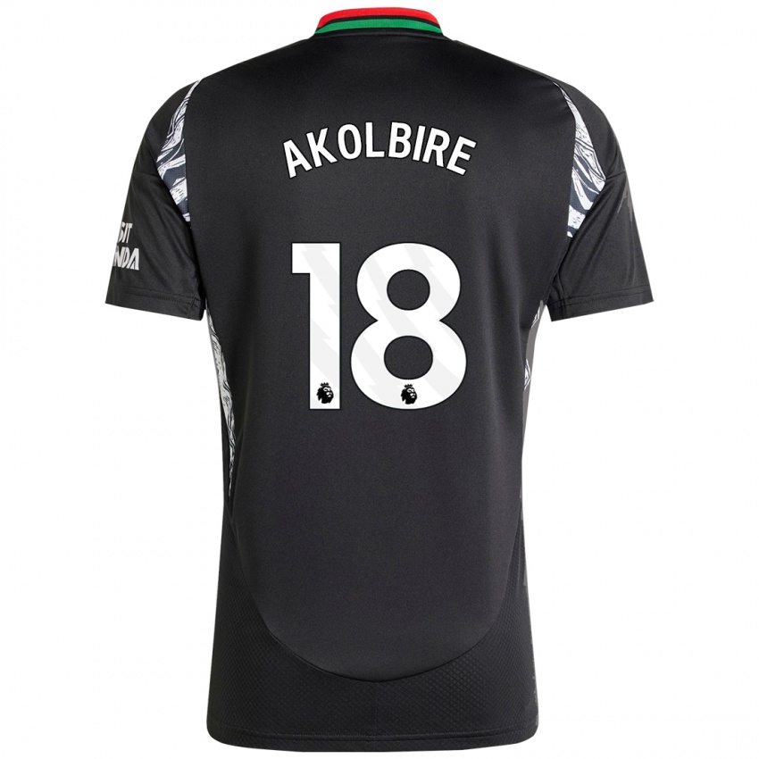 Homme Maillot Bless Akolbire #18 Noir Tenues Extérieur 2024/25 T-Shirt Belgique