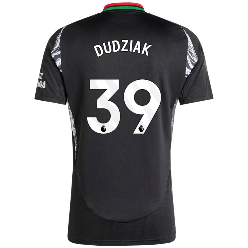 Herren Harrison Dudziak #39 Schwarz Auswärtstrikot Trikot 2024/25 T-Shirt Belgien