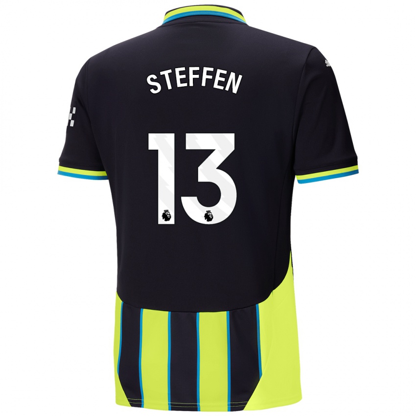 Herren Zack Steffen #13 Blaugelb Auswärtstrikot Trikot 2024/25 T-Shirt Belgien