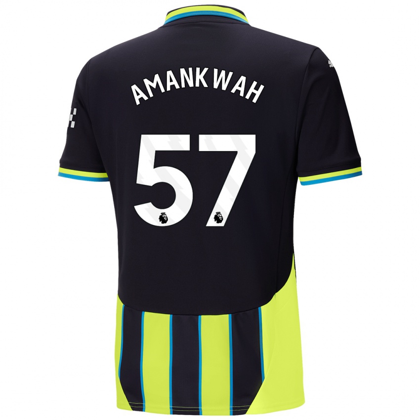 Herren Yeboah Amankwah #57 Blaugelb Auswärtstrikot Trikot 2024/25 T-Shirt Belgien