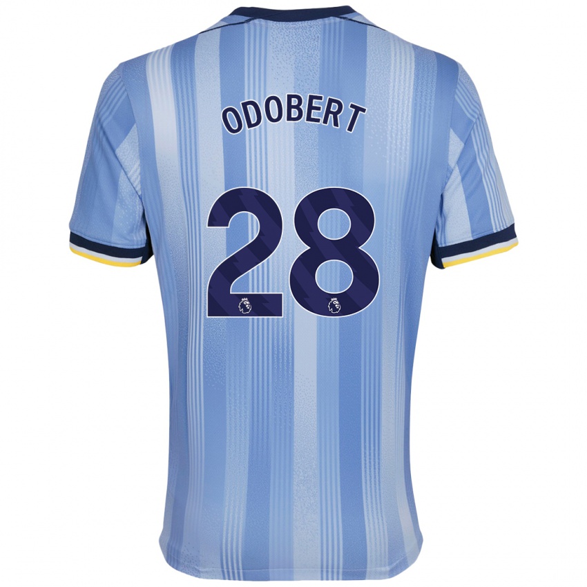 Heren Wilson Odobert #28 Lichtblauw Uitshirt Uittenue 2024/25 T-Shirt België