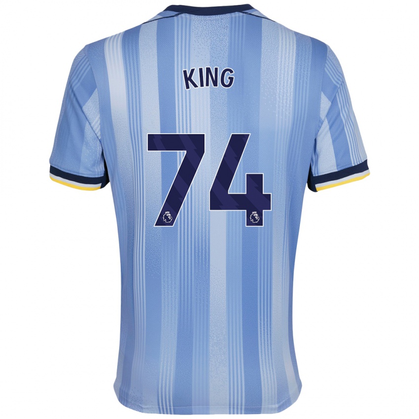 Heren Maeson King #74 Lichtblauw Uitshirt Uittenue 2024/25 T-Shirt België