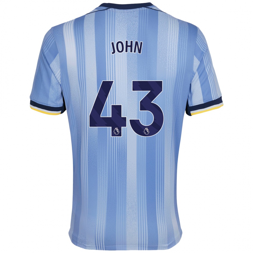 Heren Nile John #43 Lichtblauw Uitshirt Uittenue 2024/25 T-Shirt België