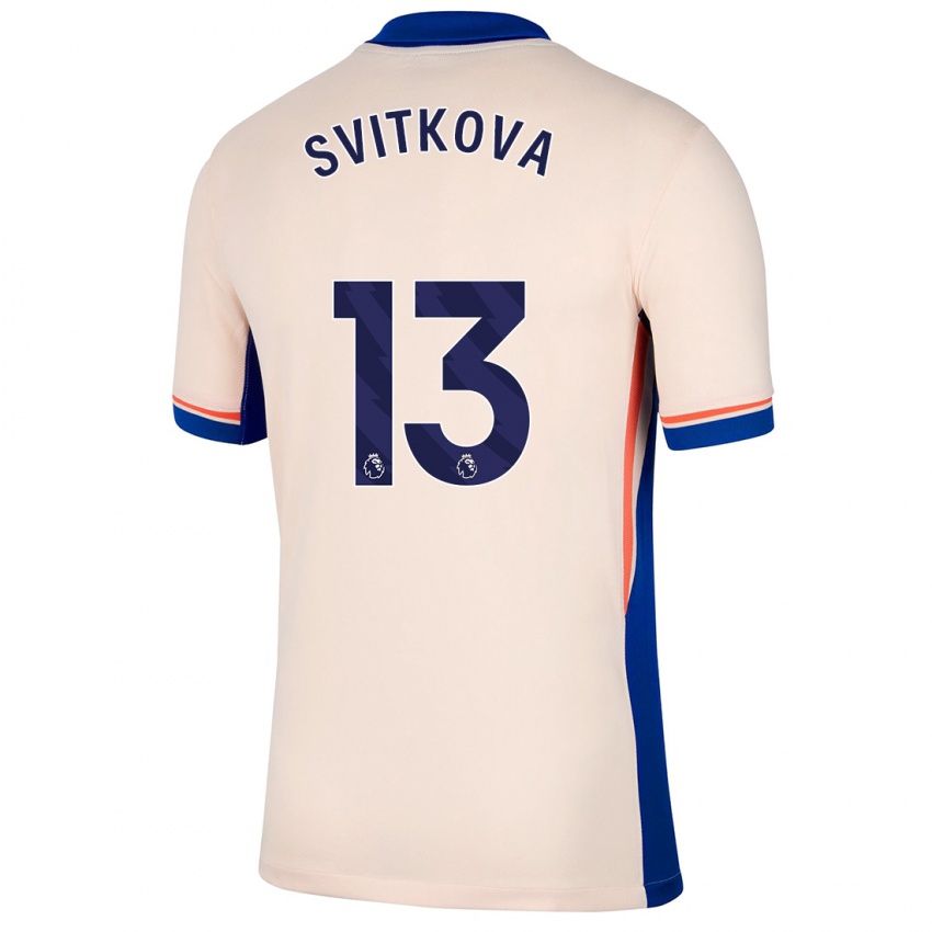 Herren Katerina Svitkova #13 Hellbeige Auswärtstrikot Trikot 2024/25 T-Shirt Belgien