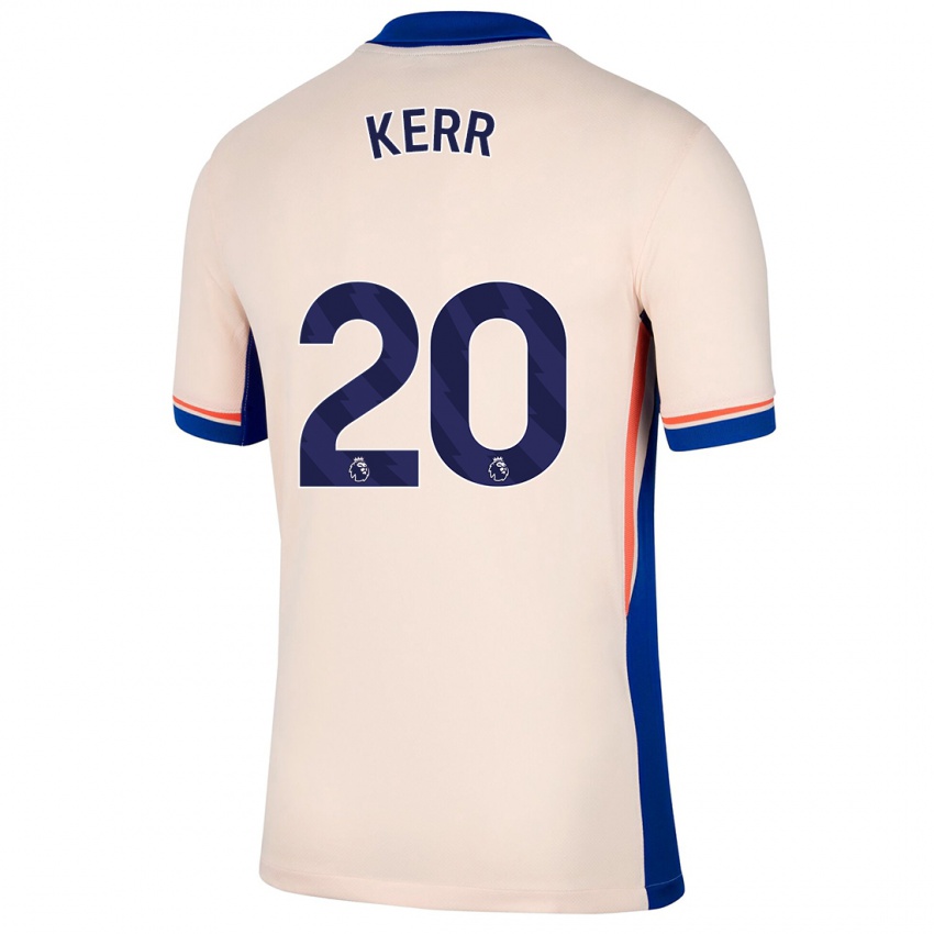 Heren Sam Kerr #20 Lichtbeige Uitshirt Uittenue 2024/25 T-Shirt België