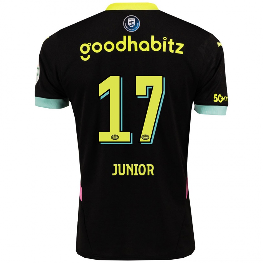 Homme Maillot Mauro Junior #17 Noir Jaune Tenues Extérieur 2024/25 T-Shirt Belgique