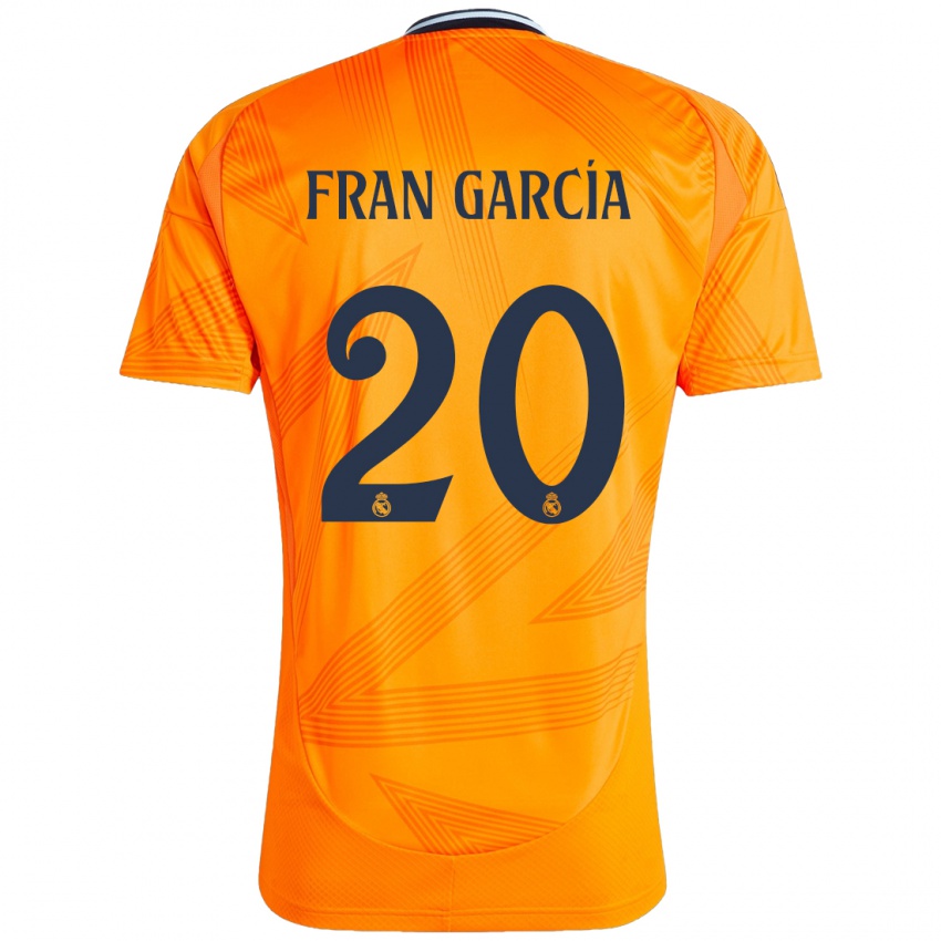 Herren Fran García #20 Orange Auswärtstrikot Trikot 2024/25 T-Shirt Belgien