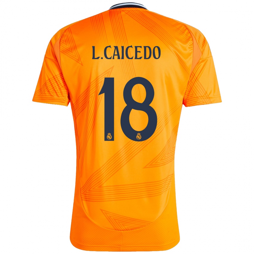 Herren Linda Caicedo #18 Orange Auswärtstrikot Trikot 2024/25 T-Shirt Belgien