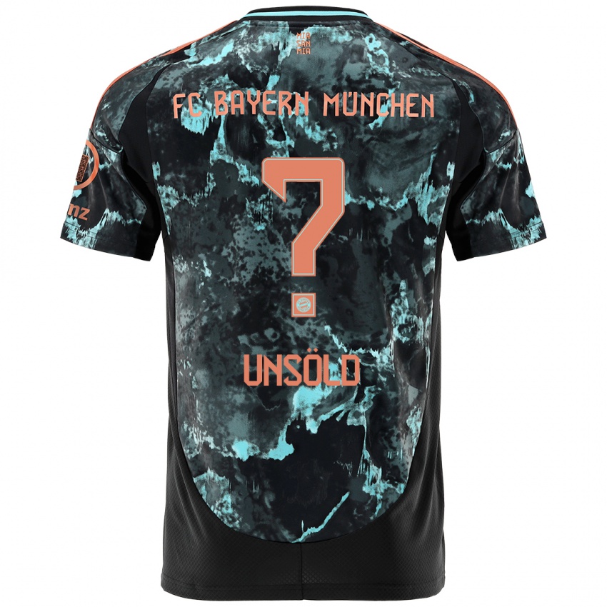 Heren Samuel Unsöld #0 Zwart Uitshirt Uittenue 2024/25 T-Shirt België