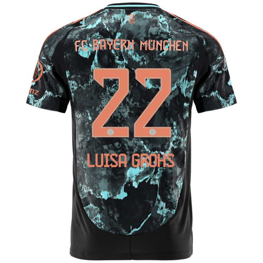 Heren Maria Luisa Grohs #22 Zwart Uitshirt Uittenue 2024/25 T-Shirt België