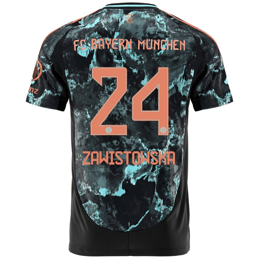 Heren Weronika Zawistowska #24 Zwart Uitshirt Uittenue 2024/25 T-Shirt België