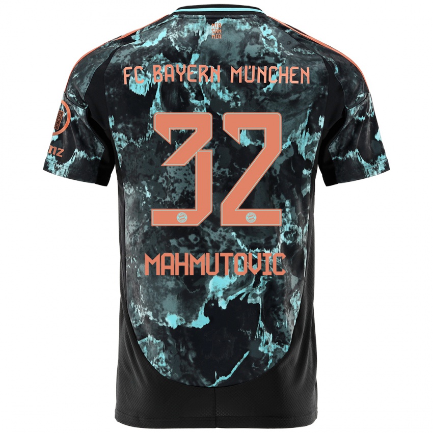 Heren Ena Mahmutovic #32 Zwart Uitshirt Uittenue 2024/25 T-Shirt België