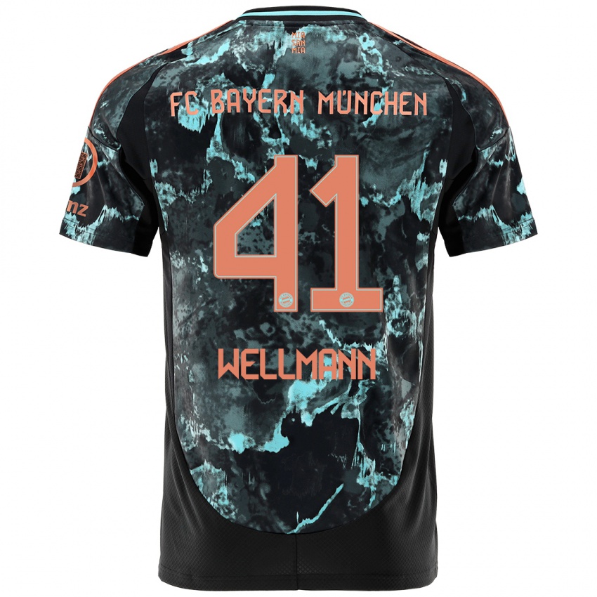 Heren Anna Wellmann #41 Zwart Uitshirt Uittenue 2024/25 T-Shirt België