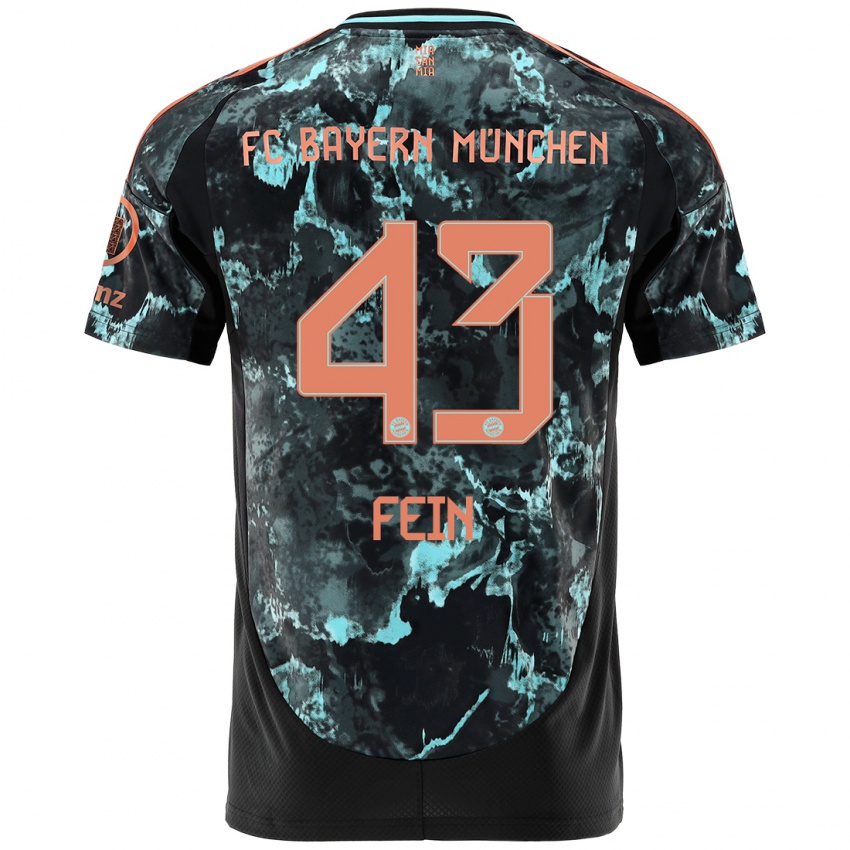 Heren Adrian Fein #43 Zwart Uitshirt Uittenue 2024/25 T-Shirt België