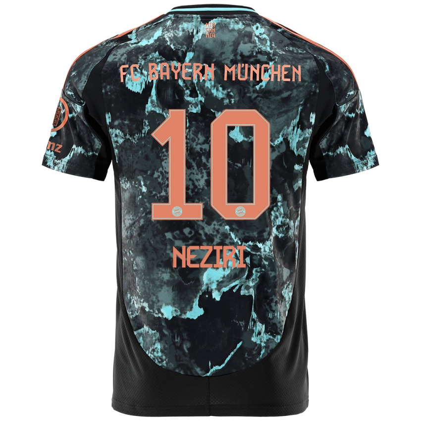 Heren Behar Neziri #10 Zwart Uitshirt Uittenue 2024/25 T-Shirt België