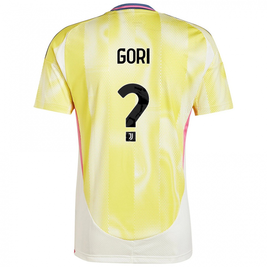 Heren Stefano Gori #0 Zonnig Geel Uitshirt Uittenue 2024/25 T-Shirt België