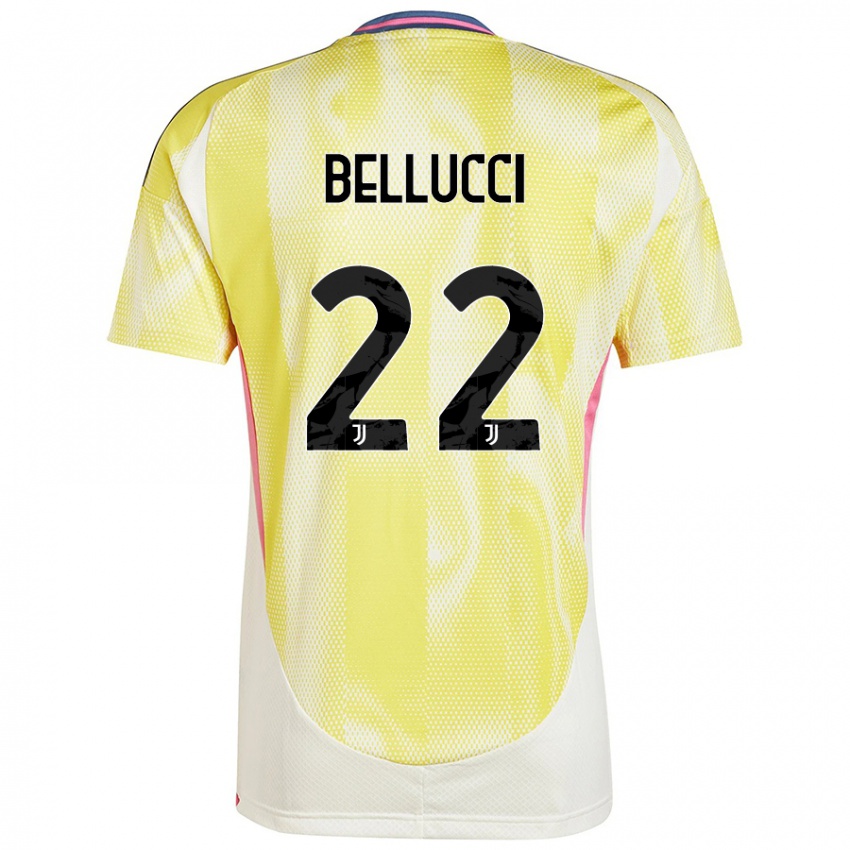 Heren Melissa Bellucci #22 Zonnig Geel Uitshirt Uittenue 2024/25 T-Shirt België