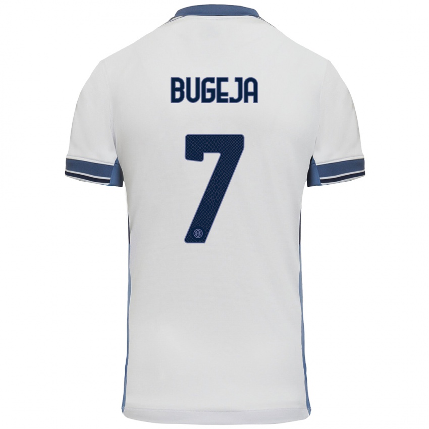 Heren Haley Bugeja #7 Wit Grijs Uitshirt Uittenue 2024/25 T-Shirt België