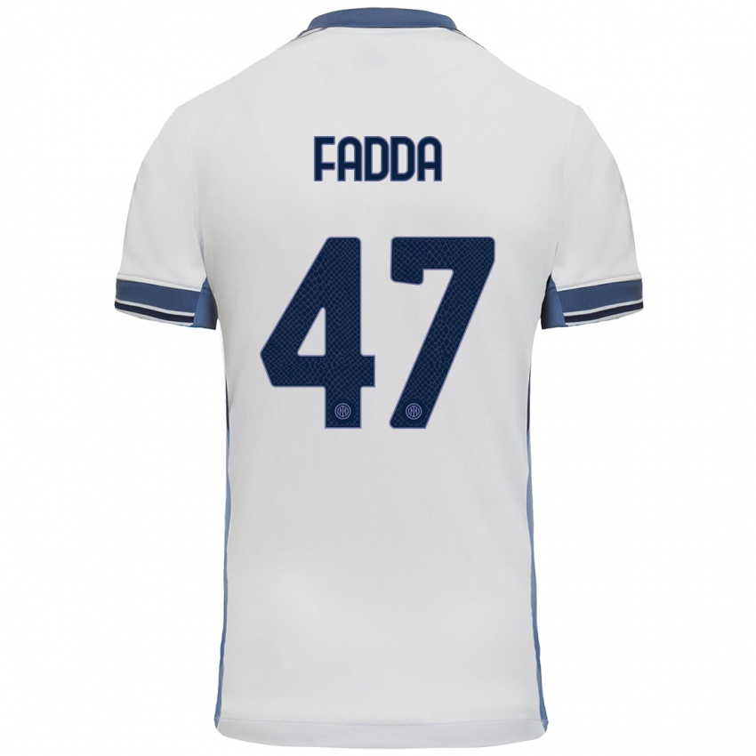 Heren Paola Fadda #47 Wit Grijs Uitshirt Uittenue 2024/25 T-Shirt België