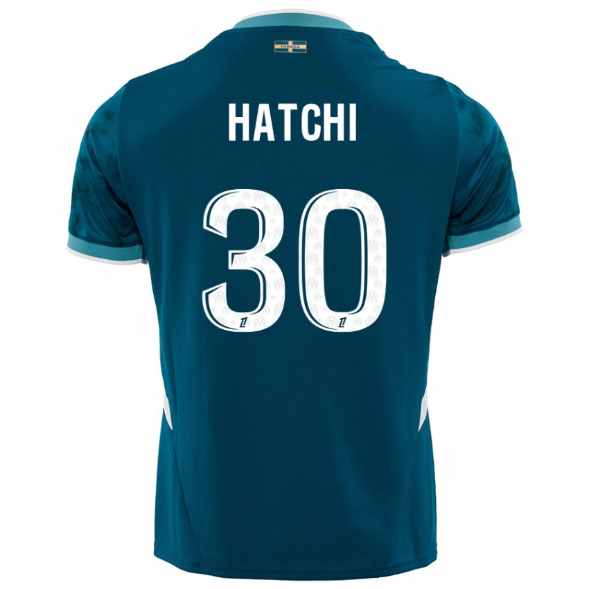 Homme Maillot Anaïs Hatchi #30 Turquoise Bleu Tenues Extérieur 2024/25 T-Shirt Belgique