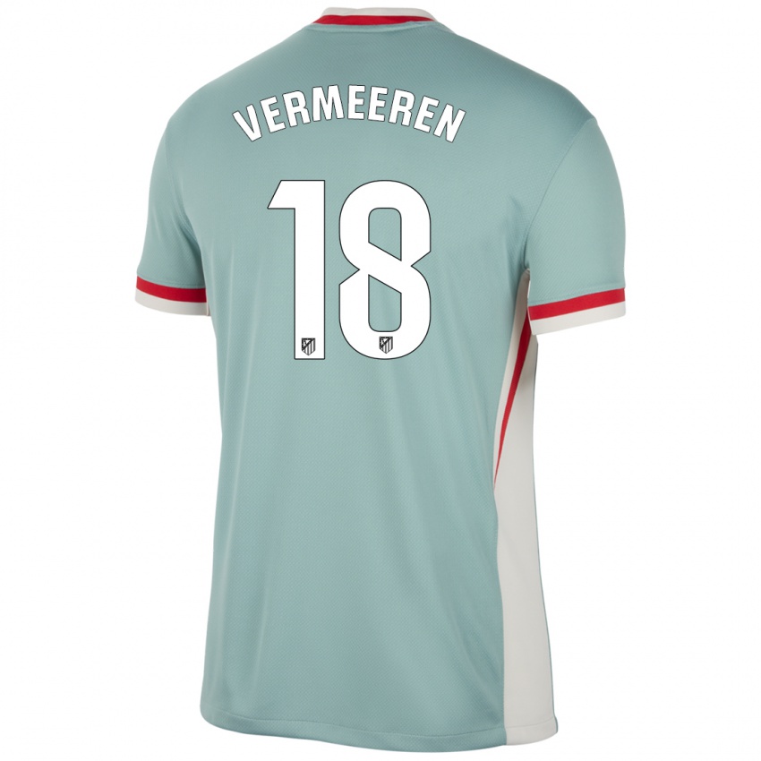 Heren Arthur Vermeeren #18 Lichtbeige Blauw Uitshirt Uittenue 2024/25 T-Shirt België