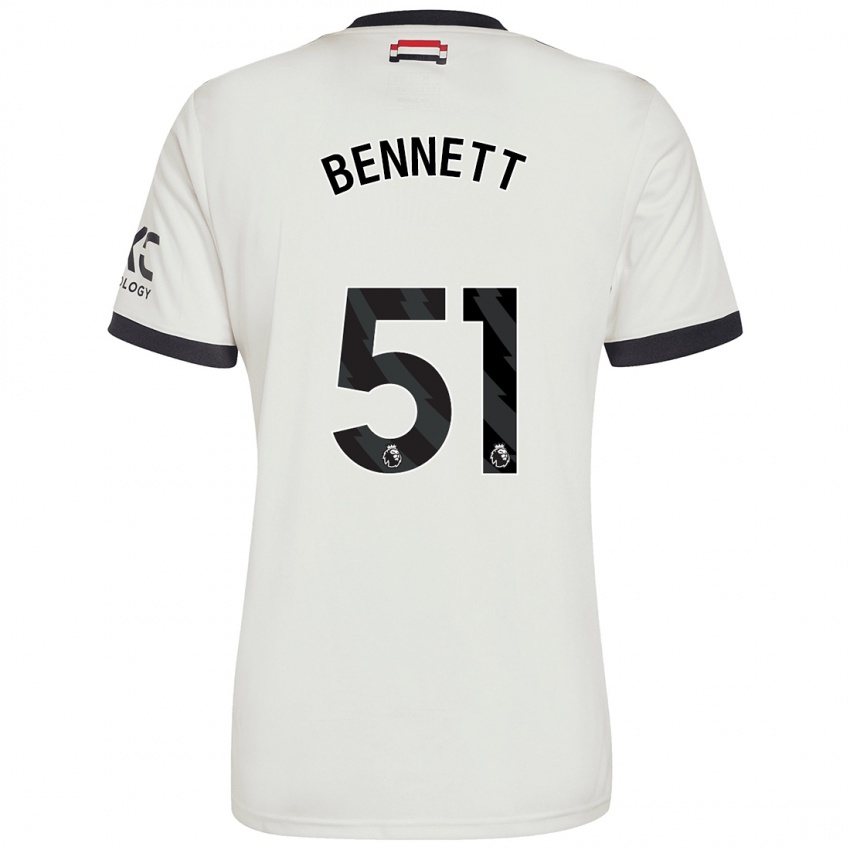 Homme Maillot Rhys Bennett #51 Blanc Cassé Troisieme 2024/25 T-Shirt Belgique