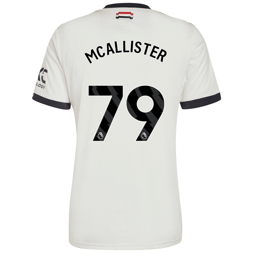 Homme Maillot Finley Mcallister #79 Blanc Cassé Troisieme 2024/25 T-Shirt Belgique