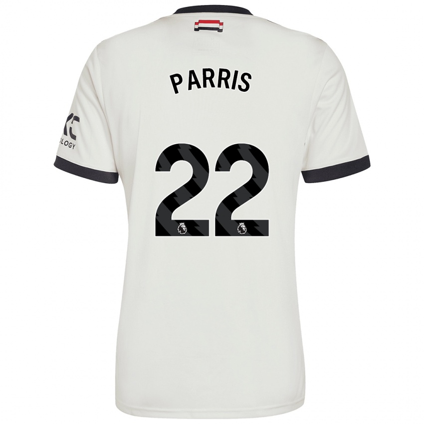 Homme Maillot Nikita Parris #22 Blanc Cassé Troisieme 2024/25 T-Shirt Belgique